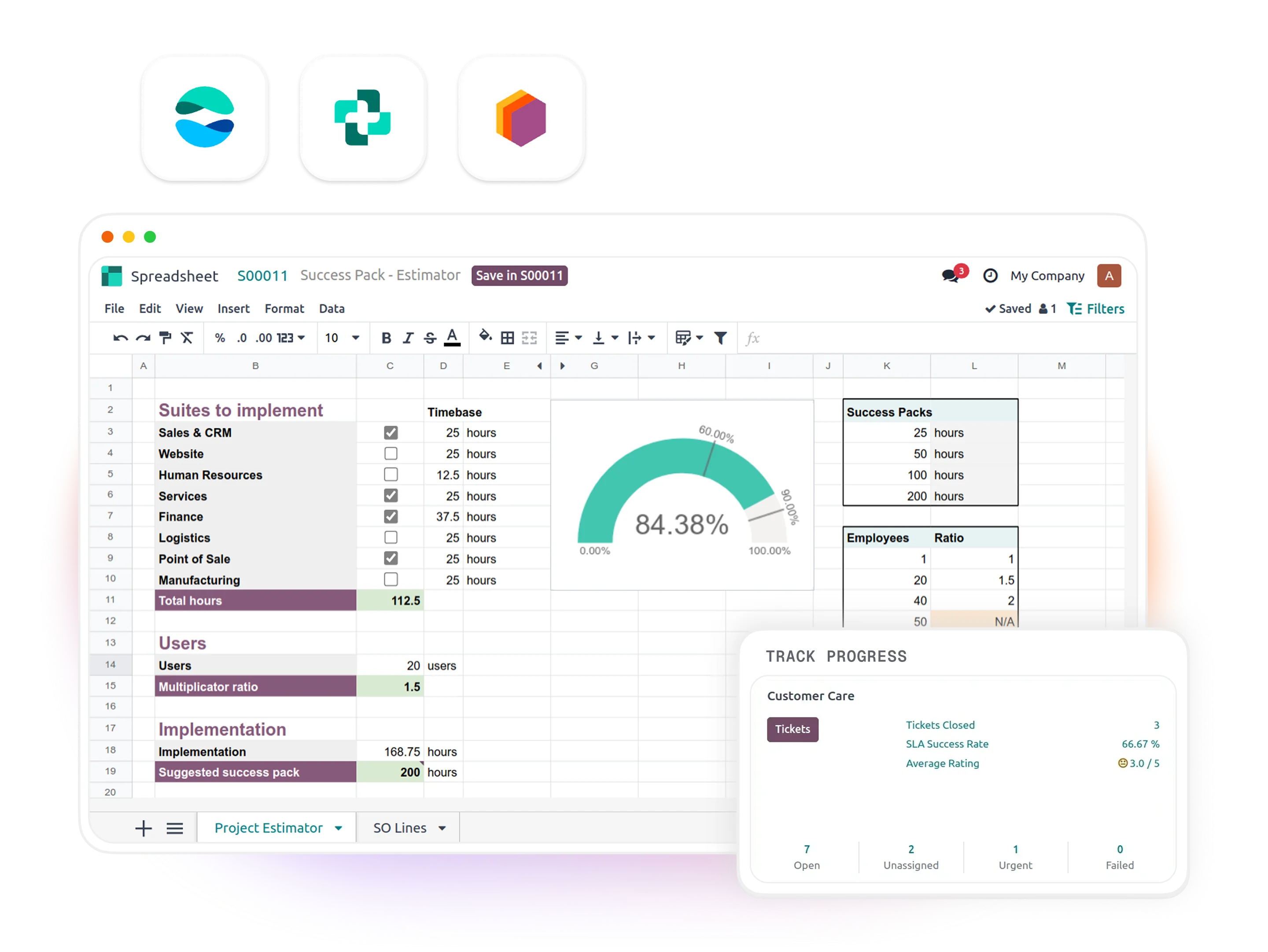Public-sector ERP — HR, payroll, procurement, and grants management on Odoo